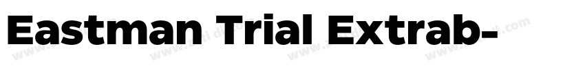 Eastman Trial Extrab字体转换
